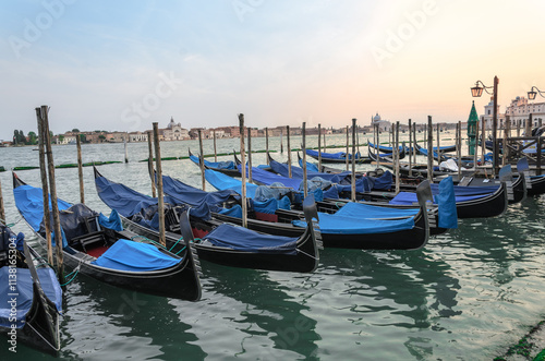 Gondolas in a row