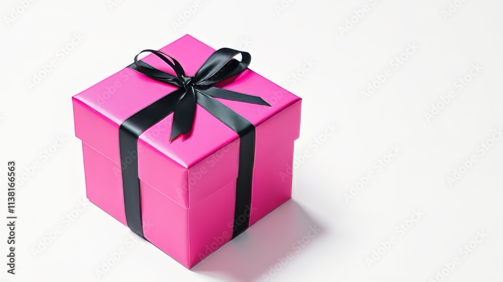 Fototapeta premium Luxury Pink Gift Box Mockup - High-End Packaging Design