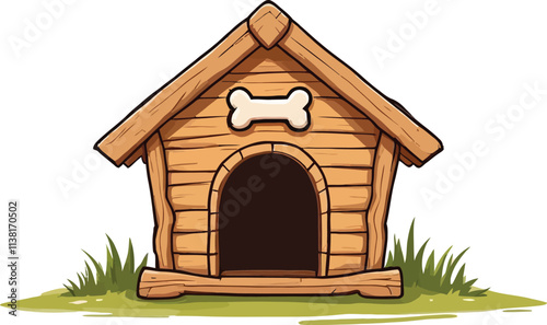 Dog House on a white background