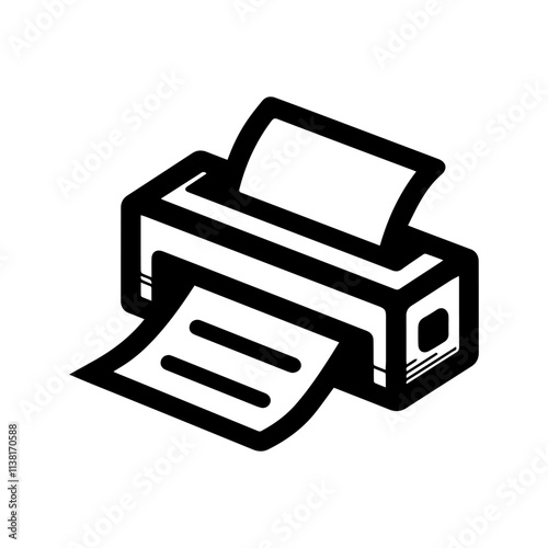 Simple Vector Icon of a bold prints – Logo Design Illustration