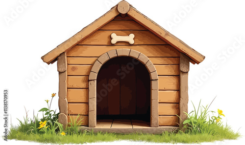 Dog House on a white background