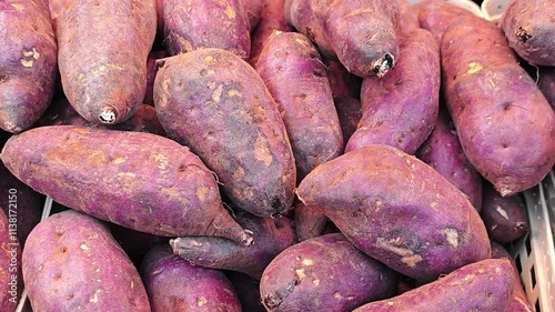 Roasted purple sweet potato