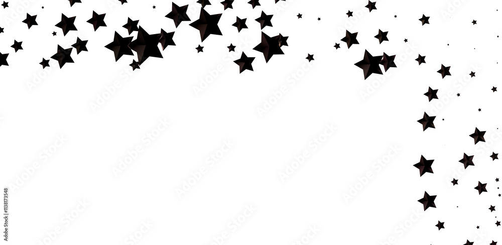 Obraz premium Cosmic Christmas Showers: Dynamic 3D Illustration of Descending Celestial Showers for the Holidays