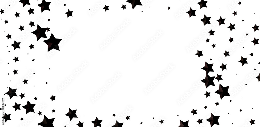 Obraz premium stars background, sparkle lights confetti falling. magic shining Flying christmas stars on night