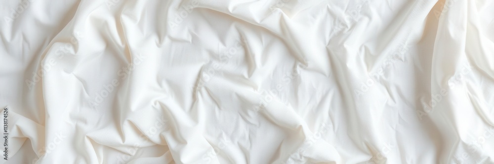Fototapeta premium Vintage white cloth texture with subtle crinkles and creases, perfect for adding a touch of elegance to any design project, texture, delicate