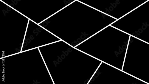 Photo frames. Blank photo collage template made of many parts.