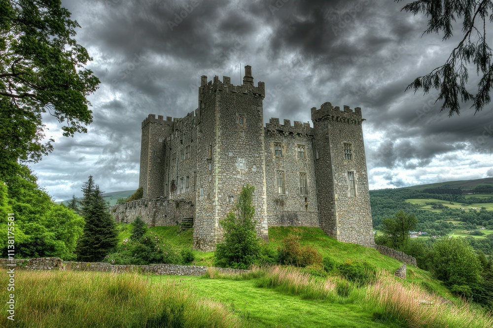 Ancient Castle on a Hill Ancient Castle on a Hill
