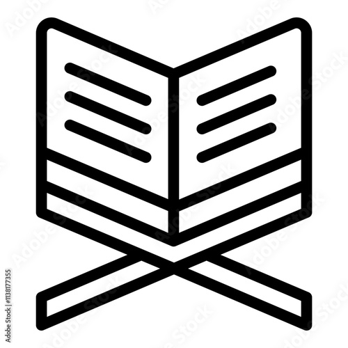 Quran icon. Vector line icon