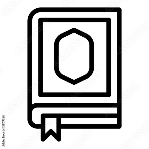 Quran icon. Vector line icon