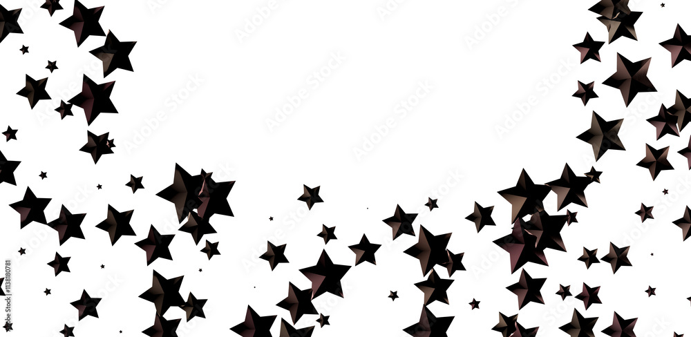 Naklejka premium golden stars - 3d