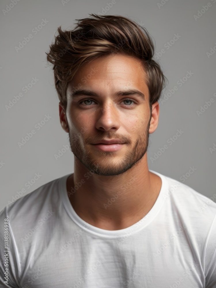 Obraz premium Man white shirt