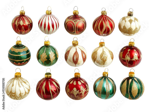 Vintage Glass Ornament Set 