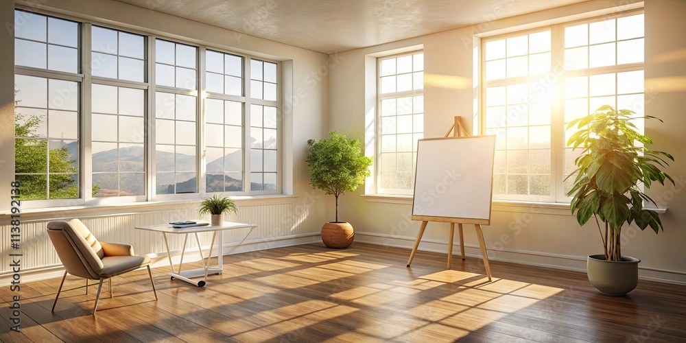 Serene Sunlit Room with White Board and Window - Long Exposure Photography for Cozy Interiors and Modern Design Inspiration Serene Sunlit Room with White Board and Window - Long Exposure Photography for Cozy Interiors and Modern Design Inspiration