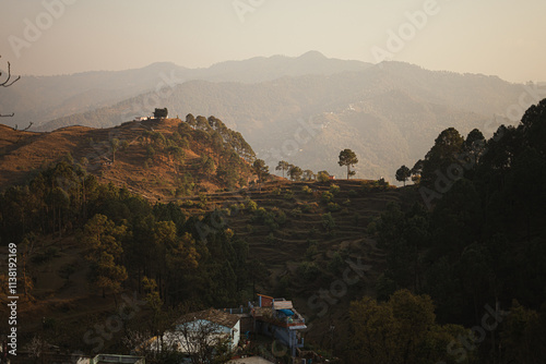 Sunset in the mountains
