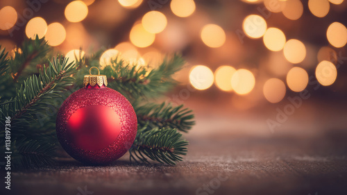 Golden Christmas Lights Bokeh