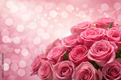 Lovely Pink Valentine’s Day Photo Backdrop for Romantic Photoshoots