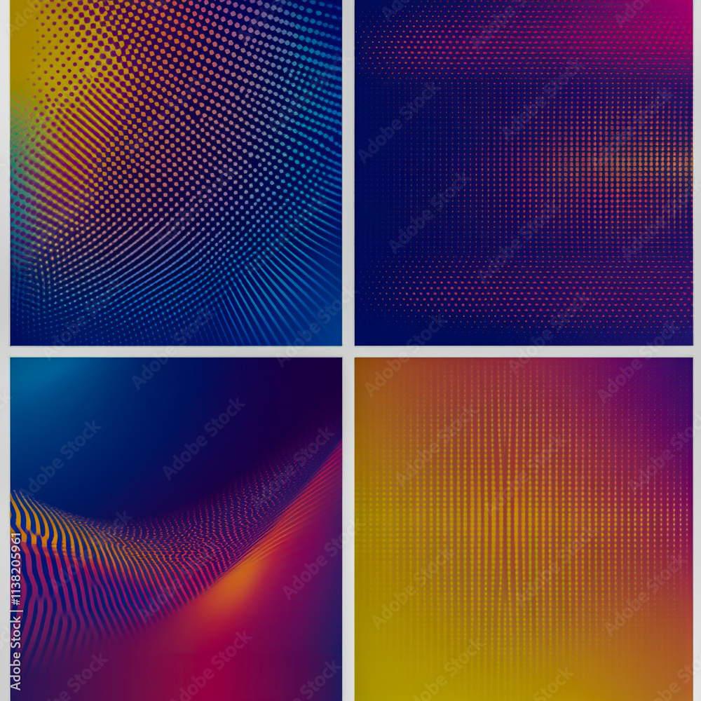 Modern Gradient Poster Background Vector Set with Abstract Geometric Prism Shapes and Halftone Design, Perfect for Social Media, Cover, Banner, and Flye. Modern Gradient Poster Background Vector Set with Abstract Geometric Prism Shapes and Halftone Design, Perfect for Social Media, Cover, Banner, and Flye.