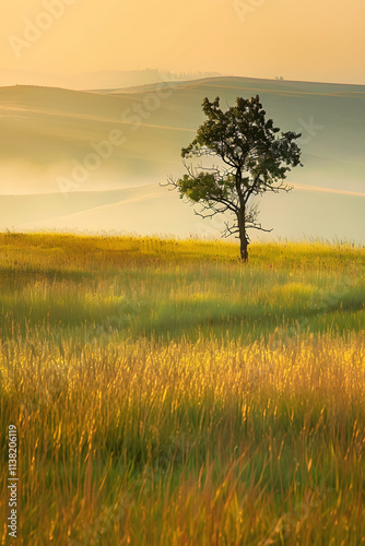 Gentle Meadow Breeze: Embracing Calm and Tranquility with Every Breath in Nature's Serenity