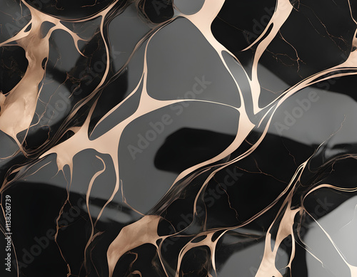 Transparent black machina marble background photo