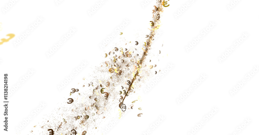 Obraz premium Golden Sprinkle Trail