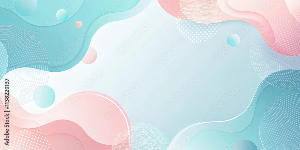 Abstract Pastel Background with Fluid Shapes and Lines Abstract Pastel Background with Fluid Shapes and Lines