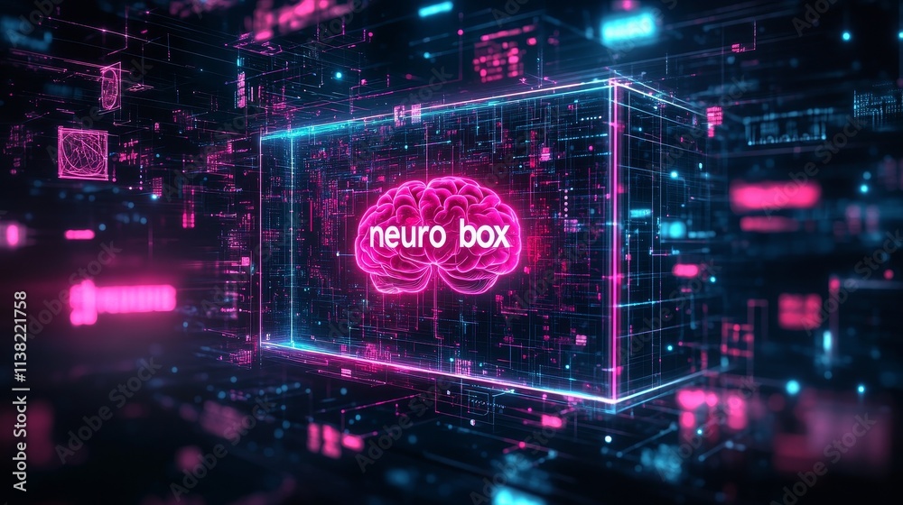 Cyber box with the text 