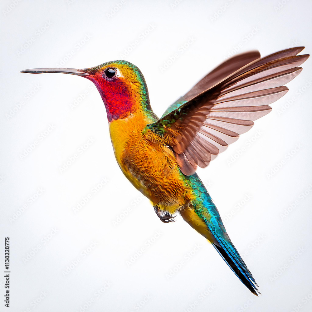 Obraz premium Genecolibri, oiseau, coloré, vert, nature, volant, faune, petit, animal, fleur, vol, bec, bourdonner, oiseau, ailes, aviaire, empennage, empennage, juché, tropical, ailes, sauvage, rouge, rated image