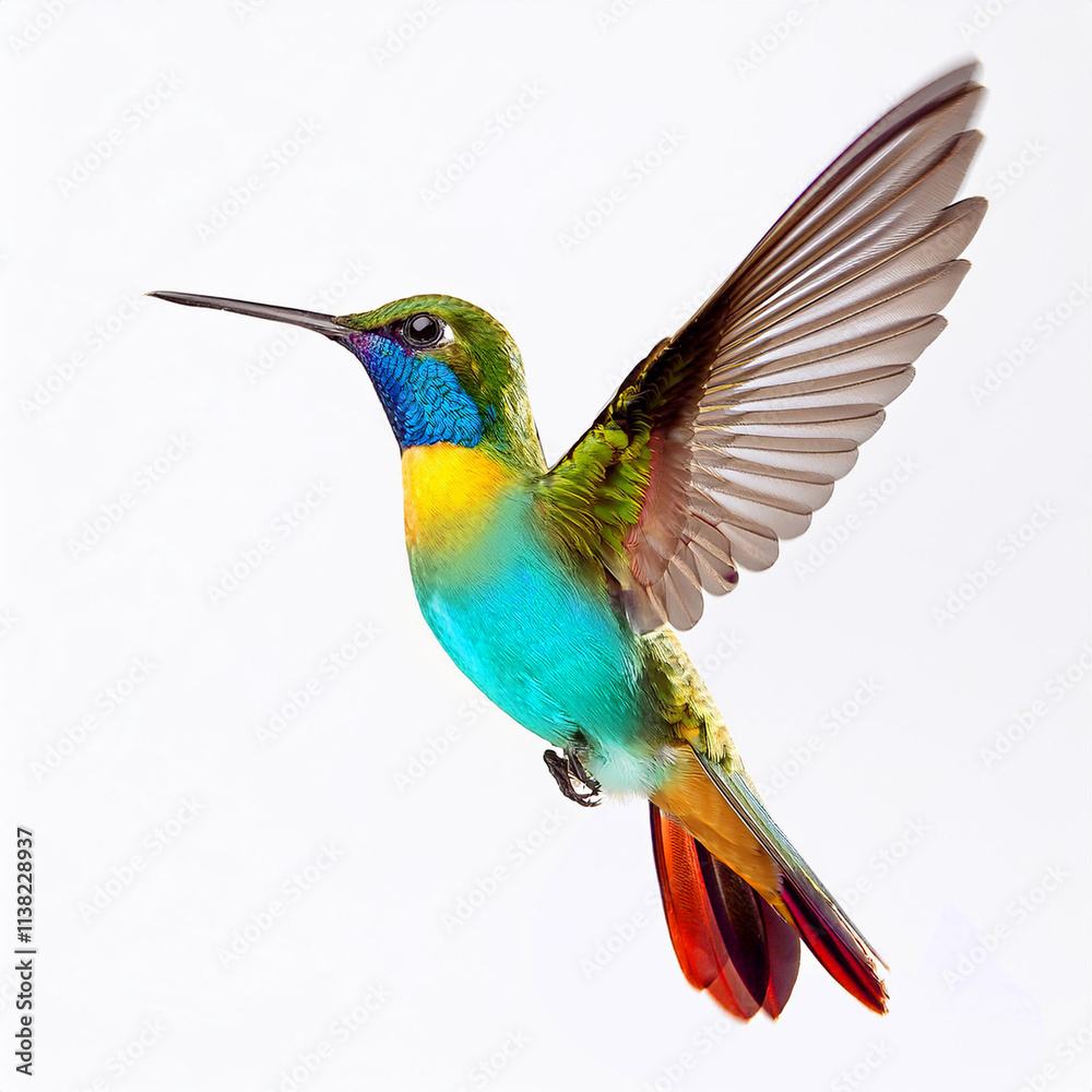 Obraz premium Genecolibri, oiseau, coloré, vert, nature, volant, faune, petit, animal, fleur, vol, bec, bourdonner, oiseau, ailes, aviaire, empennage, empennage, juché, tropical, ailes, sauvage, rouge, rated image