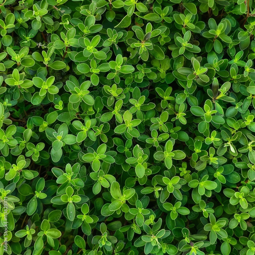 Thyme texture background, thymus leaf banner, Thymus vulgaris pattern, fresh herbal leaves banner Thyme texture background, thymus leaf banner, Thymus vulgaris pattern, fresh herbal leaves banner