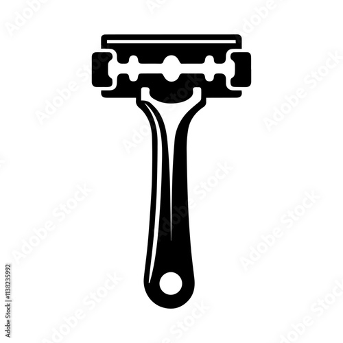 Simple Vector Icon of a razors – Logo Design Illustration