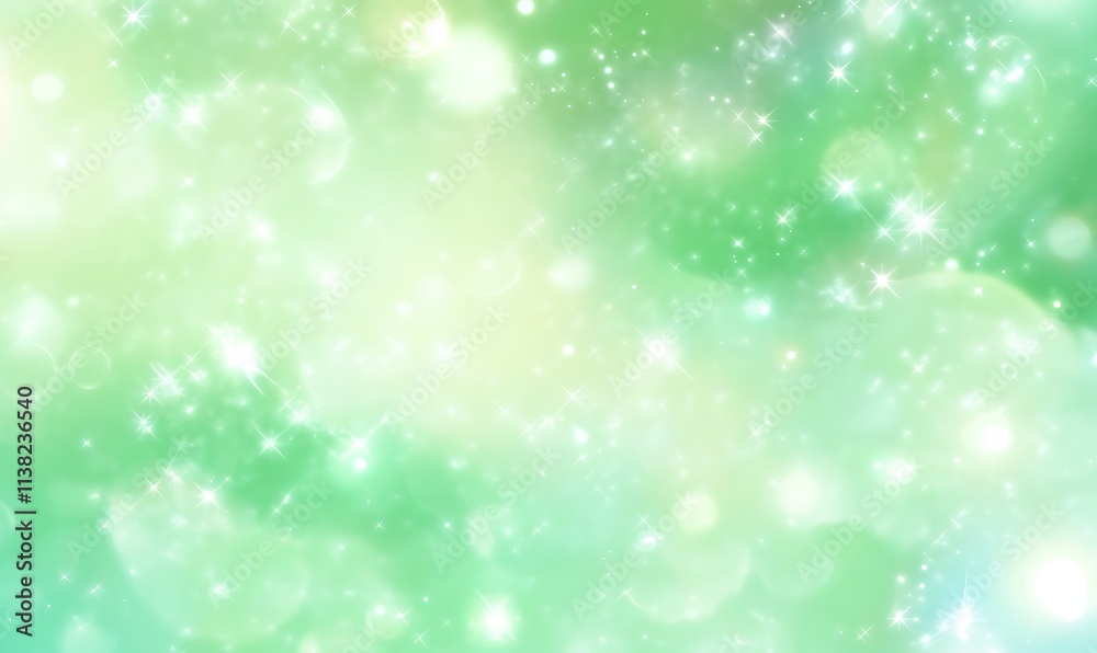 Green glitter bokeh background, Generative Ai Green glitter bokeh background, Generative Ai