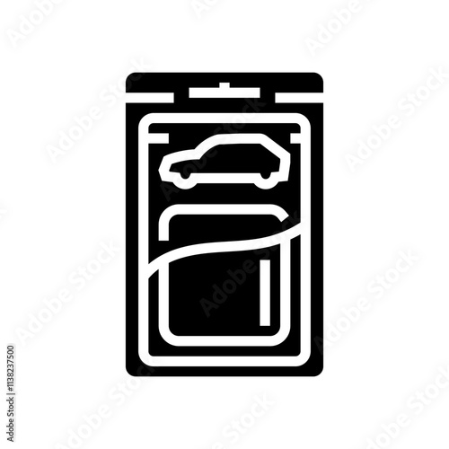 clay bar car care glyph icon vector. clay bar car care sign. isolated symbol illustration