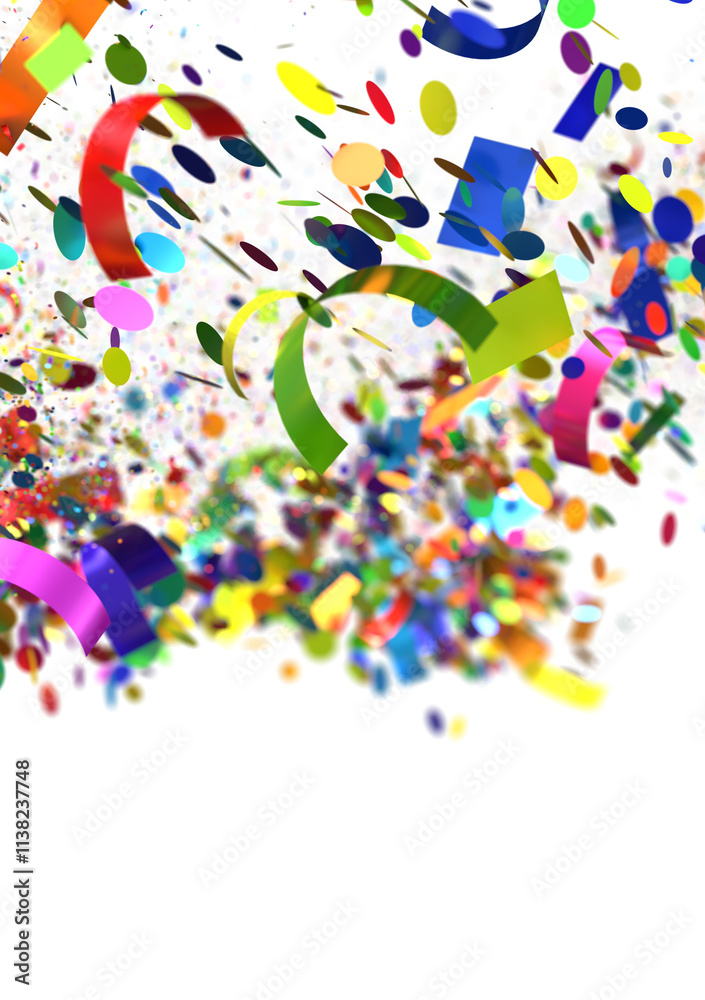 Obraz premium Colorful Confetti Explosion