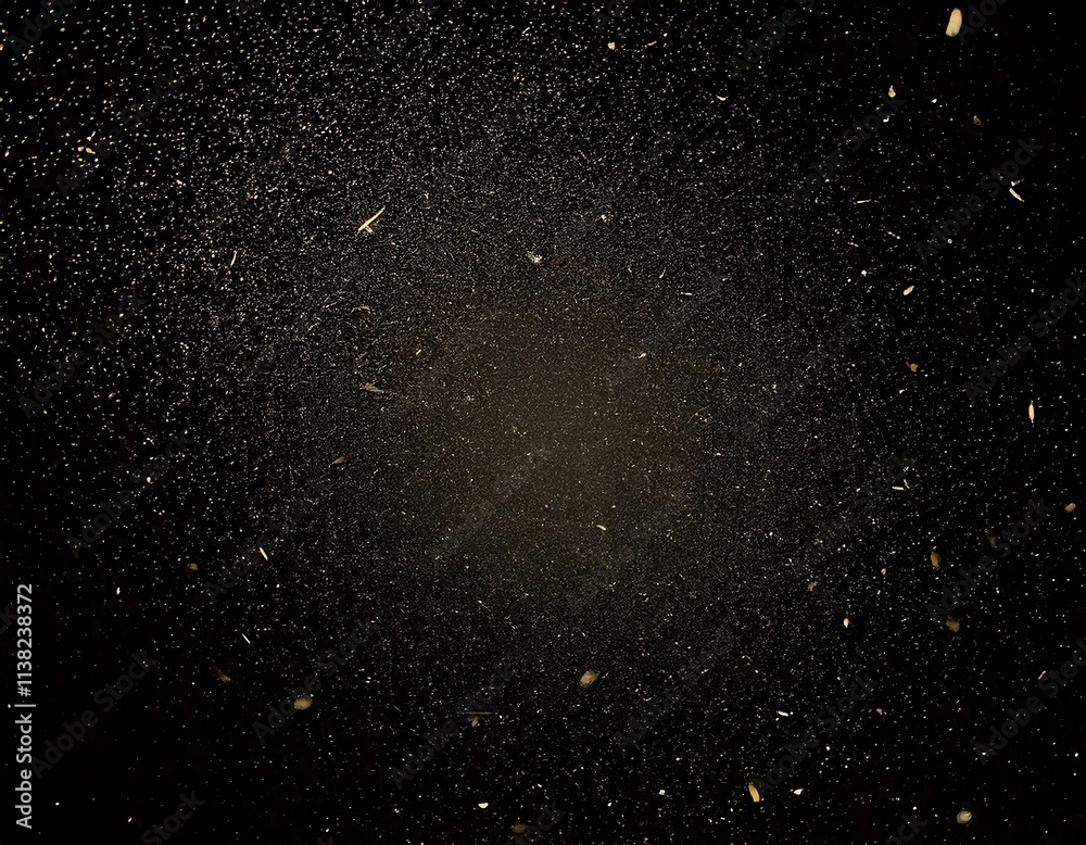 Obraz premium Dust and Scratches Design with Aged Photo Effect on Black Grunge Background