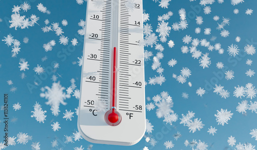 Temperature gauge in cold environments