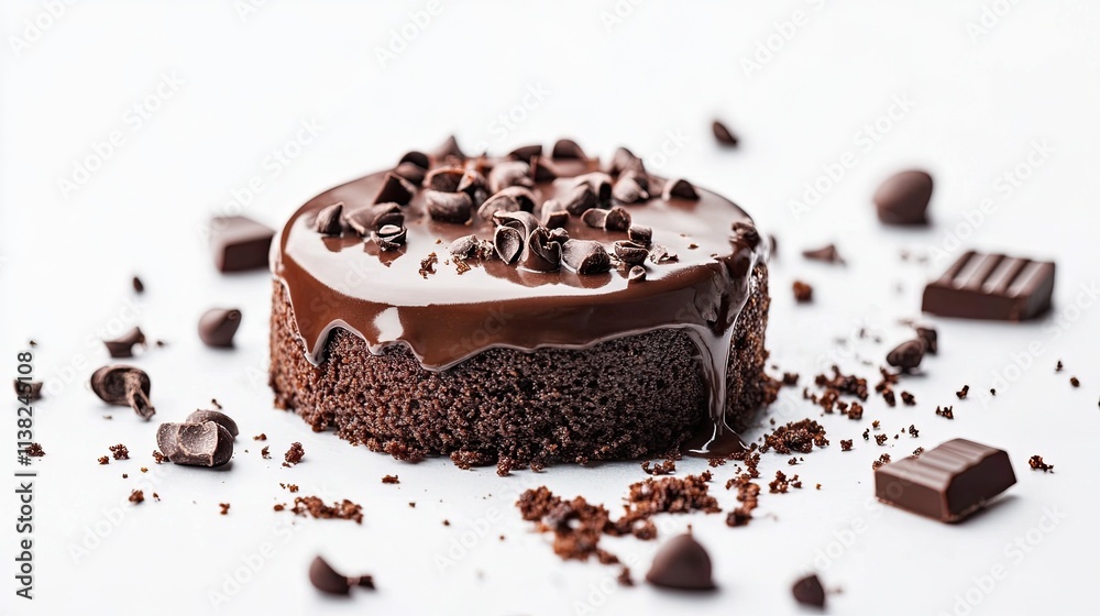 Chocolate dessert isolated on a translucent background cutout. Chocolate dessert isolated on a translucent background cutout.