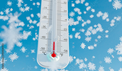 Temperature gauge in cold environments