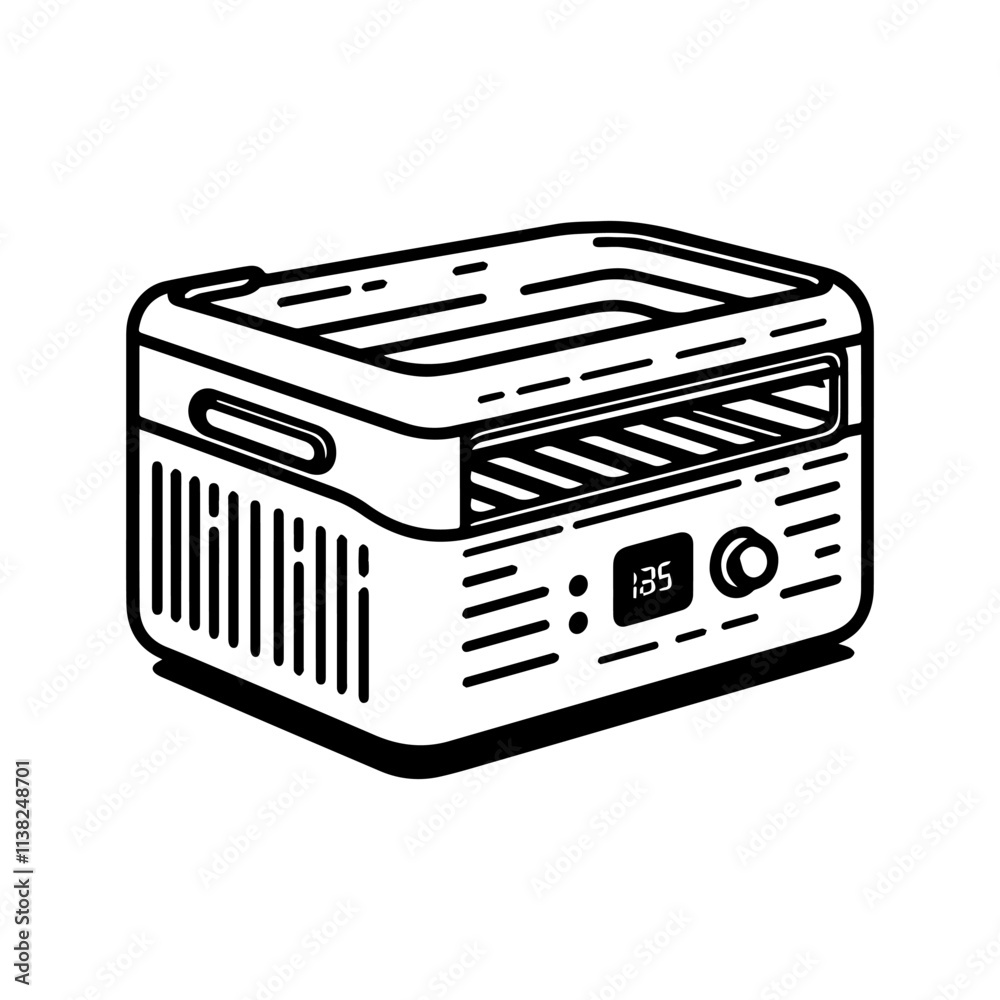 Simple Vector Icon of a UV Sterilizer Boxes – Logo Design Illustration Simple Vector Icon of a UV Sterilizer Boxes – Logo Design Illustration