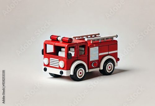 Red Toy Fire Truck: Christmas Ornament