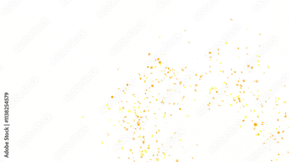 Banner with golden stars decoration. Festive border with falling glitter dust and stars. Banner with golden stars decoration. Festive border with falling glitter dust and stars.