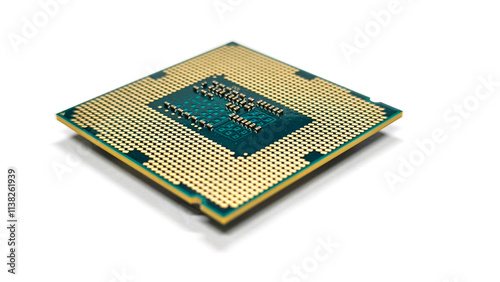 CPU on white background. For computer.
