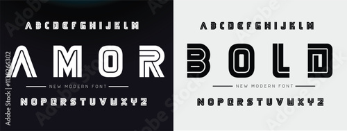 AMOR BOLD, Abstract sport modern alphabet logo font. Typography bold typeface design for sport, technology, fashion, digital, future creative logos fonts. vector illustration