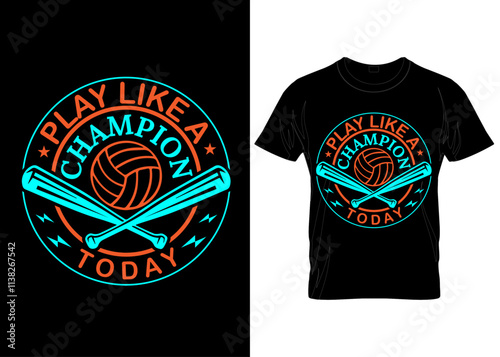 Tennis baseball game sports vector custom typography t-shirt design template