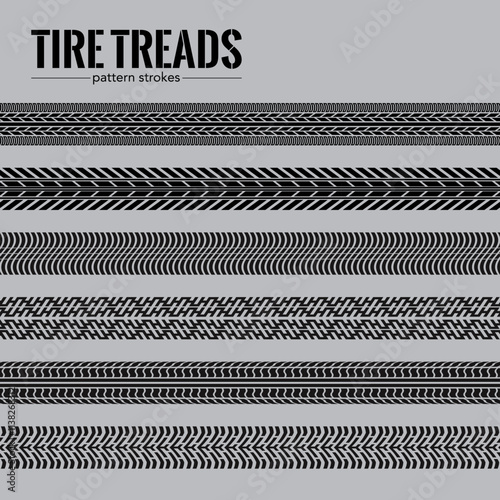 Tire Treads Pattern Strokes