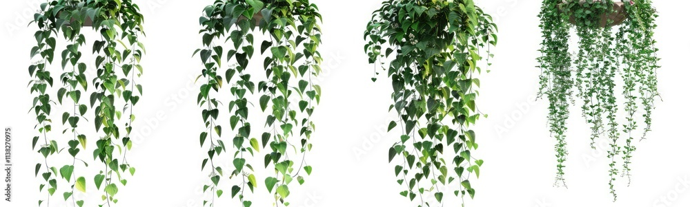 3d Realistic weeping willow hanging plant . on white Background, very detailed 3d Realistic weeping willow hanging plant . on white Background, very detailed