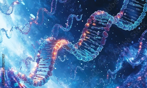concept of bioinformatics and genomics research in healthcare and life sciences, Generative Ai