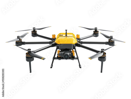 Detailed 3D Render of Agricultural Drone with Automatic Spraying System