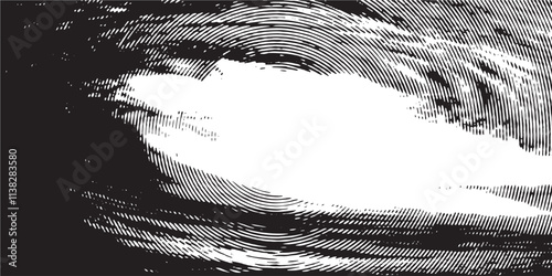 Distressed background in black and white texture with dots, spots, scratches and lines. Abstract vector illustration