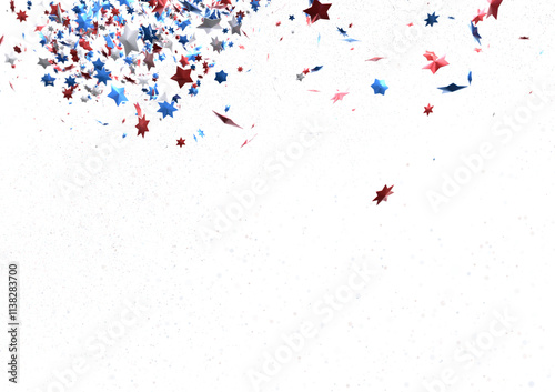 Confetti - Confetti confetti on american independence day party PNG 3d
