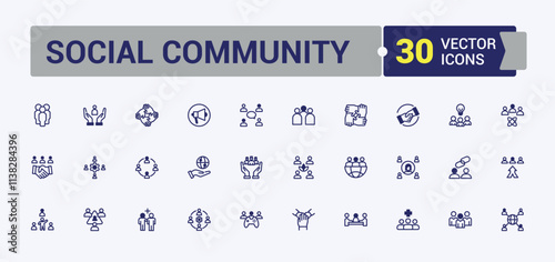 Social Community icon pack. Contains such icons as relations, on, relationship, social, pr and more. Minimal icons. Editable vector icon and illustration.